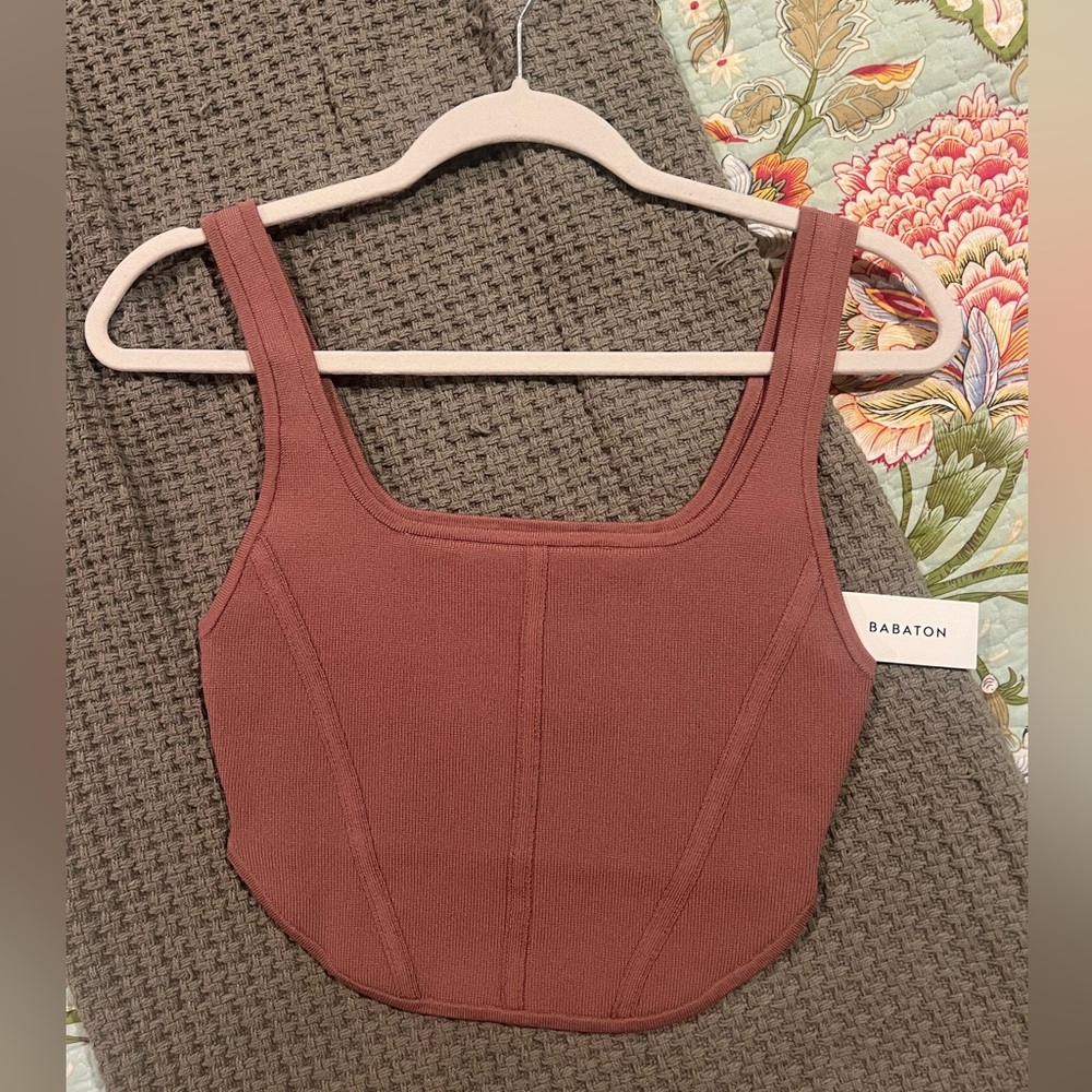 Babaton Sculpt Knit Bustier Tank